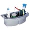 Rubbermaid Commercial Maid Caddy, 2-Compartment, 16w x 9d x 5h, Gray FG264900GRAY - alternate 2